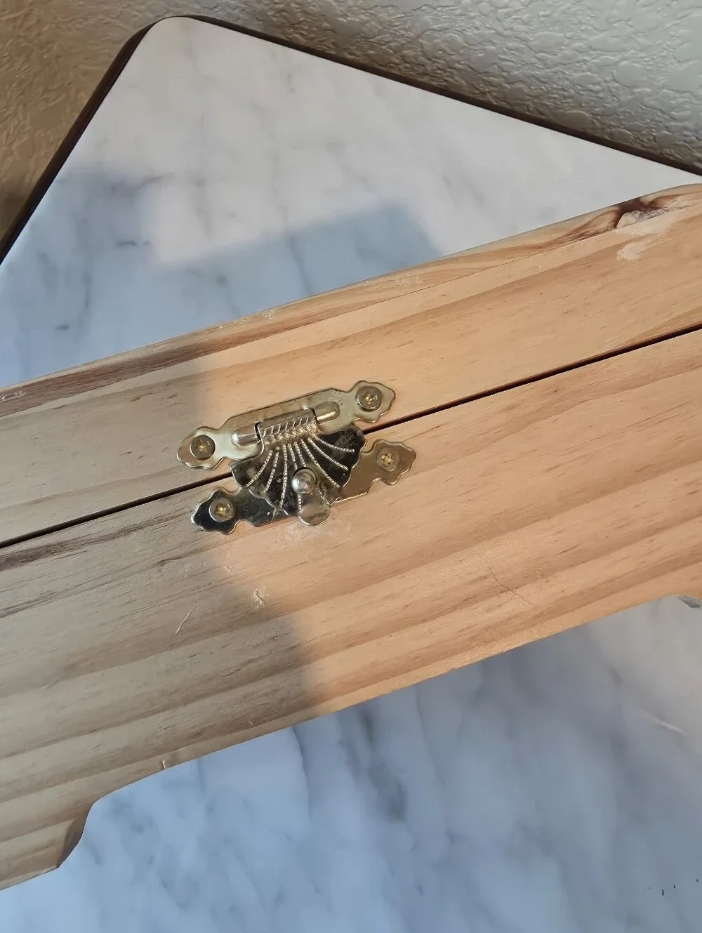 Simple Wooden Jewelry/ Keepsake Box 6.5 × 5.5 × 3.75 In